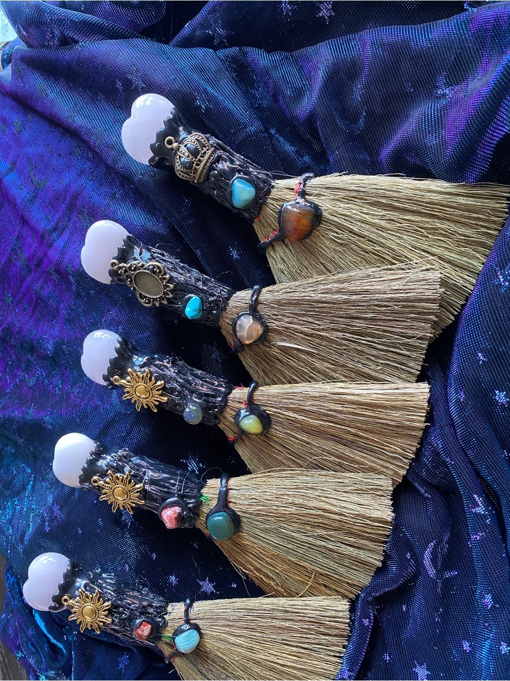 Witches Broom Altar Space Protection Quartz ❤️ Crystal & Charm. Made pure intent